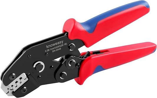 Knoweasy JST Crimper and Molex Crimper Compatible with JST, Dupont, Molex terminals - Precision Wire Crimp Tool