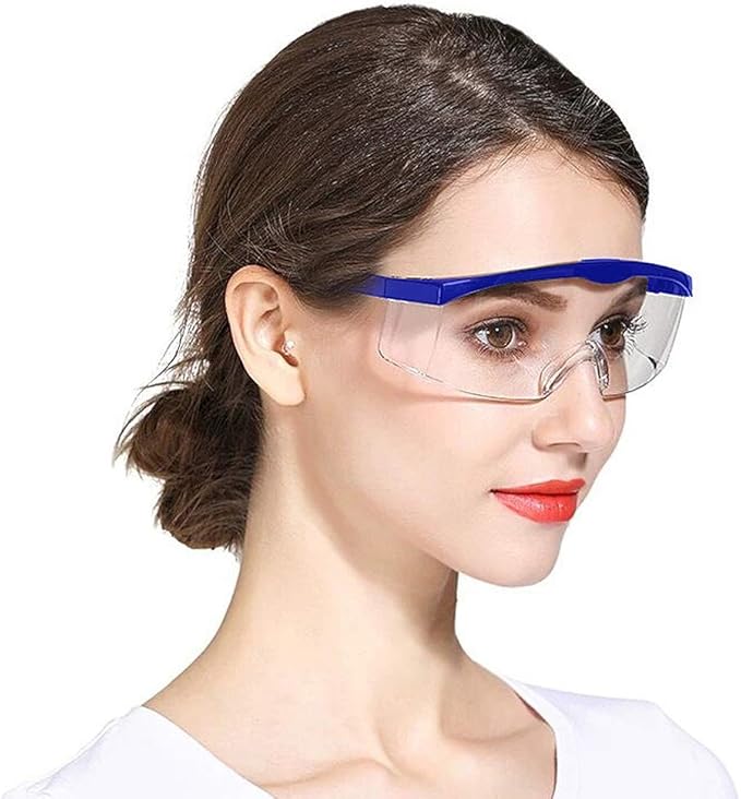 Safety Glasses, 5PCS Adjustable Wide-Vision Protective Glasses, Lightweight Fog-Proof Safety Goggles