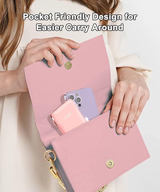 TG90° 2 Pack 10000mAh Portable Charger Slim Power Bank with Built in Cables,Travel Charger Cell Phone External Battery Pack,4 Output External Battery Pack Compatible with iPhone and Android Devices