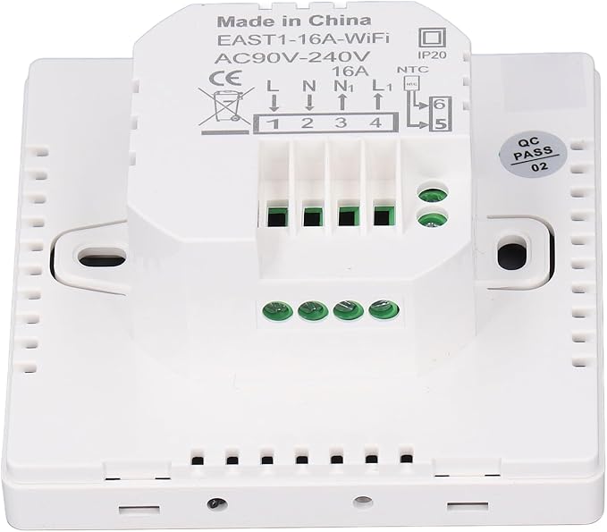 WiFi Digital Thermostat Smart Home Touchscreen Thermostat for TUYA AC 90‑240V, 7 Day Schedule Planning, Remote APP Control for HomeOffice Use