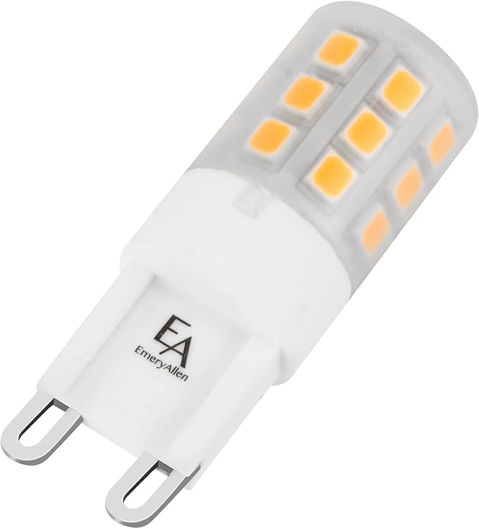 EmeryAllen G9 Base, 3.0Watt (25W Equivalent) Dimmable Miniature Bi-Pin | JA8 Compliant LED Light Bulb | 120V- 300 Lumens | 2700K | 1 Pcs