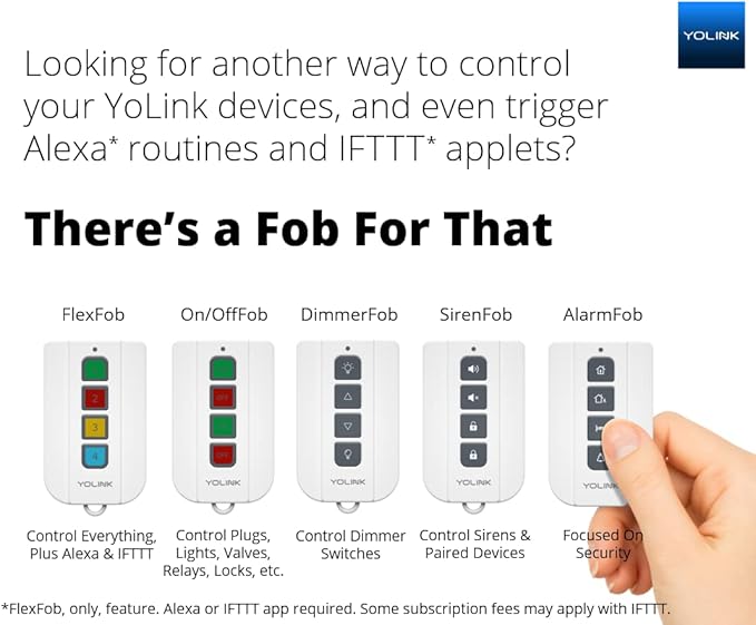 YoLink X3 Valve Controller Kit, 3/4" Brass Motorized Ball Valve, LoRa Long Range, 10+ Year Lithium, D2D with Leak Sensors & Fob, App Control & Schedules, Alexa/IFTTT/Home Assistant, Hub Required