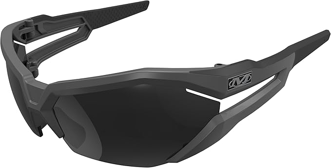 Mechanix Wear: Vision Type-V Safety Glasses with Advanced Anti Fog, Scratch Resistant, Half Framed Protective Eyewear, Lightweight Glasses with Adjustable Arms and Nose (Smoke Lens)