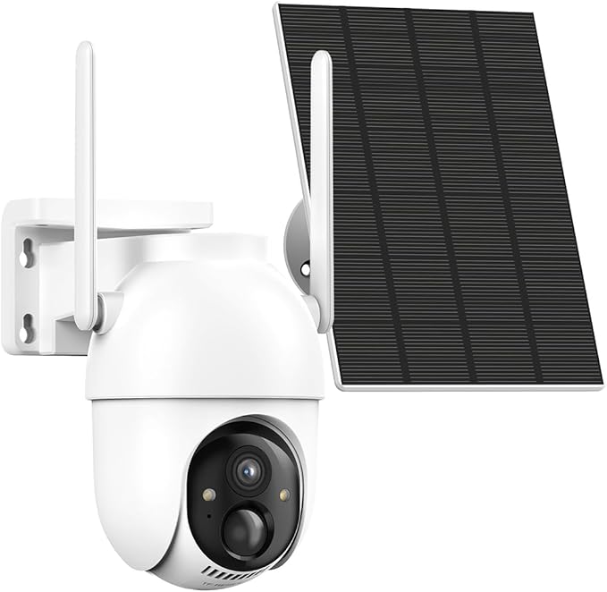 Aume Security Cameras Wireless Outdoor, Add-on Camera for Home Security System with 360° Panoramic View, Spotlight Night Vision, Able to Connect Homebase (not Included), No Subscription