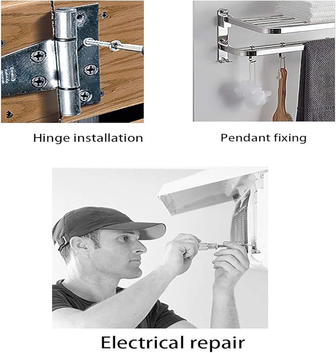 Buspoll Stubby Screwdriver – Compact Short Screwdriver for Tight Spaces, Durable Chrome-Plated Steel Construction, Easy to Use, Versatile Tool.