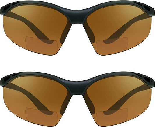 proSPORT Bifocal sunglass Safety Reader Z87 Wrap Around No Slip Grip +1.50 +2.00 +2.50 +3.00