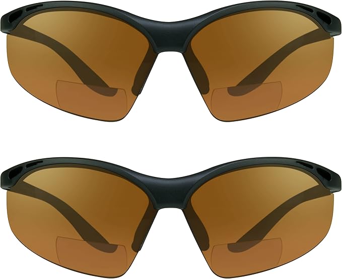 proSPORT Bifocal sunglass Safety Reader Z87 Wrap Around No Slip Grip +1.50 +2.00 +2.50 +3.00