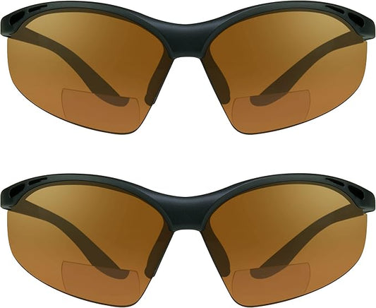 proSPORT Bifocal sunglass Safety Reader Z87 Wrap Around No Slip Grip +1.50 +2.00 +2.50 +3.00