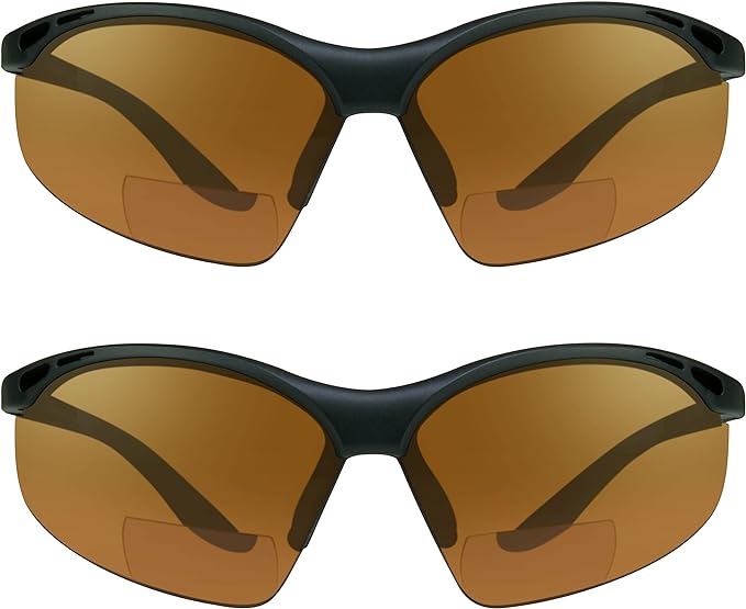 proSPORT Bifocal sunglass Safety Reader Z87 Wrap Around No Slip Grip +1.50 +2.00 +2.50 +3.00