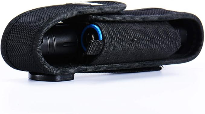 WUBEN Flashlight Holster LED Tactical Flash Light Nylon Pouch Holder Belt Adjustable Heavy Duty Flashlight Carry Case 5.5"x1.2" (Flashlight not Included)