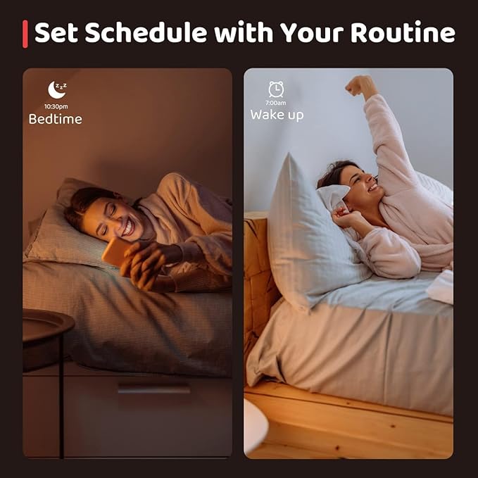 OREiN Smart Edison Light Bulbs with Smart Button, WiFi ST19(58) Vintage Light Bulbs E26 Base, 800lm Dimmable 2700K-6500K Tunable White, Smart Filament Bulb That Work with Alexa, 60W Equivalent, 4Pack