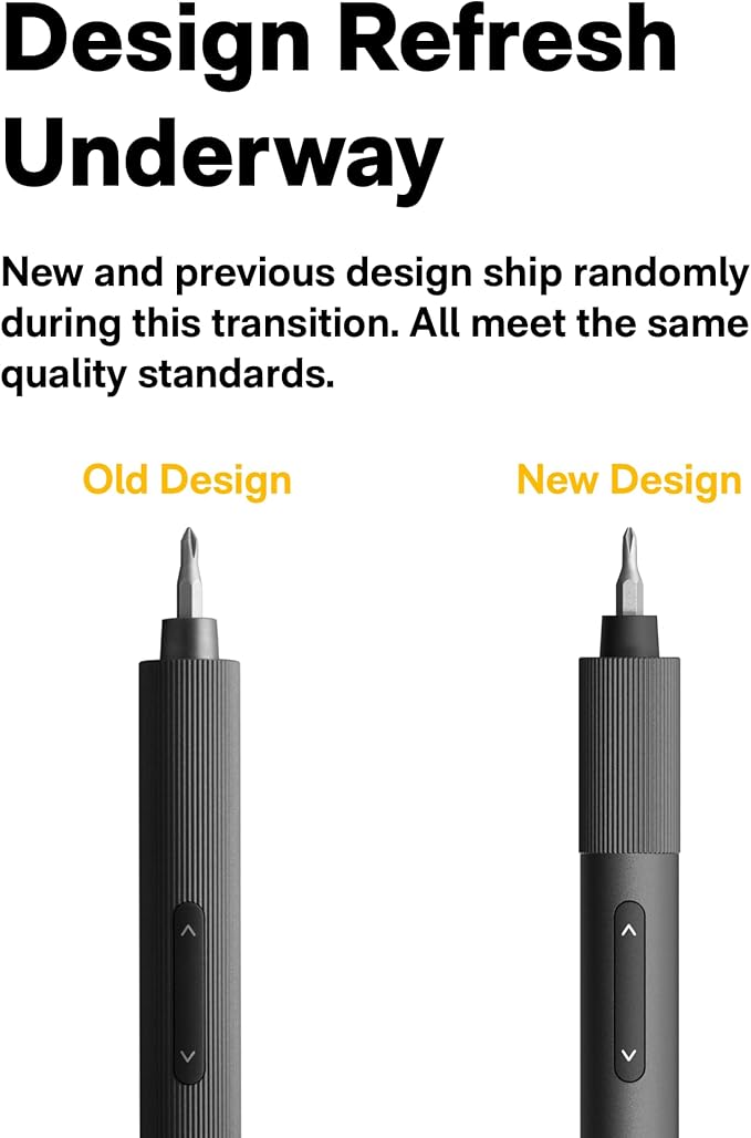 HOTO 25-in-1 Mini Electric Screwdriver, 3.7V Precision Screwdriver Set, USB-C Rechargeable, Compact Magnetic Tool for Phone, Laptop, Camera, DIY Projects, Electronics Repair