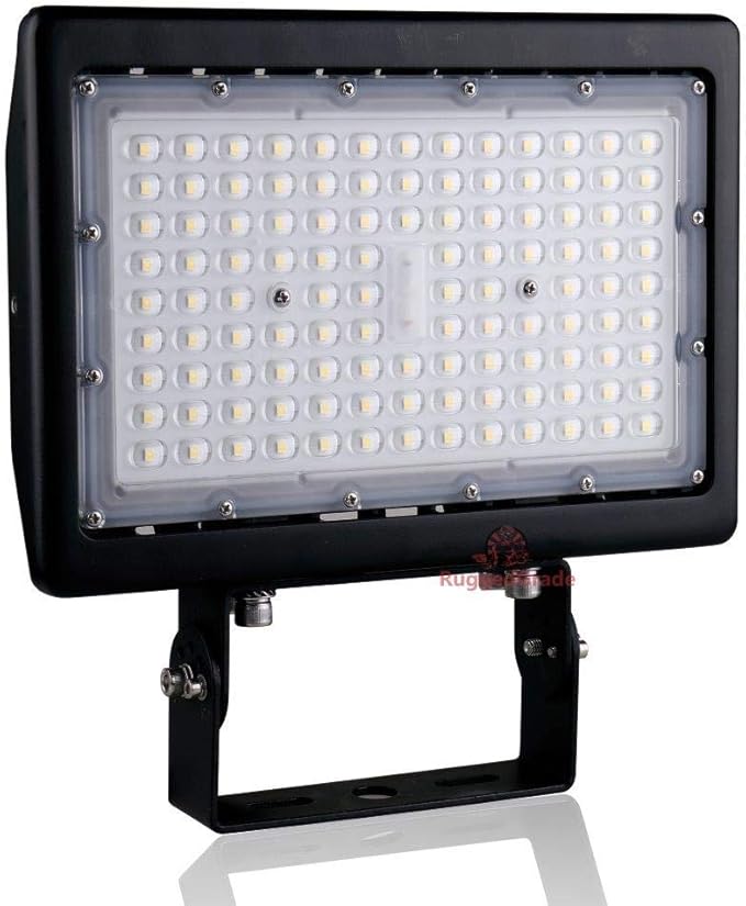 RuggedGrade 90W LED Flood Light | Kivo Series | 11,250 Lumens | 5000K Daylight | Outdoor Waterproof Security Light | Yoke Mount | DLC 5.1 Premium