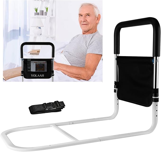 Bed Rail for Elderly Adults Safety - Bed Side Rail Height Adjustable, Bed Guard, Handle Rail for Seniors Prevent Fall