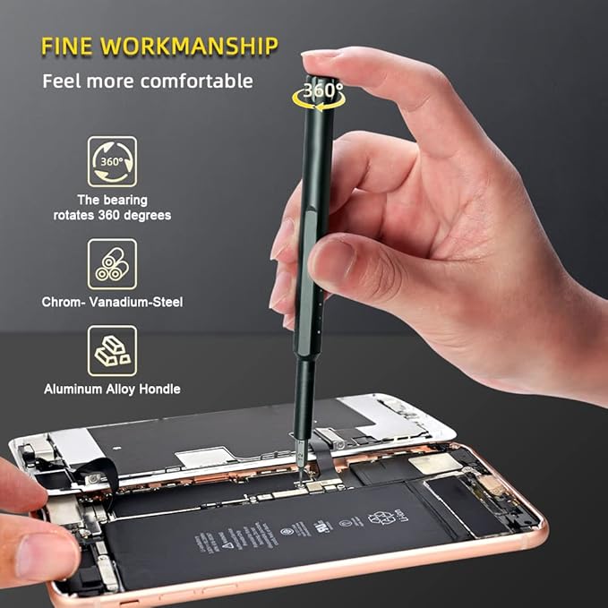 BES 72 in 1 Precision Screwdriver Set,Mini Screwdriver Set,Repair Tool Kit with Case Screwdriver Set for Computer, Laptop, Xbox, Macbook