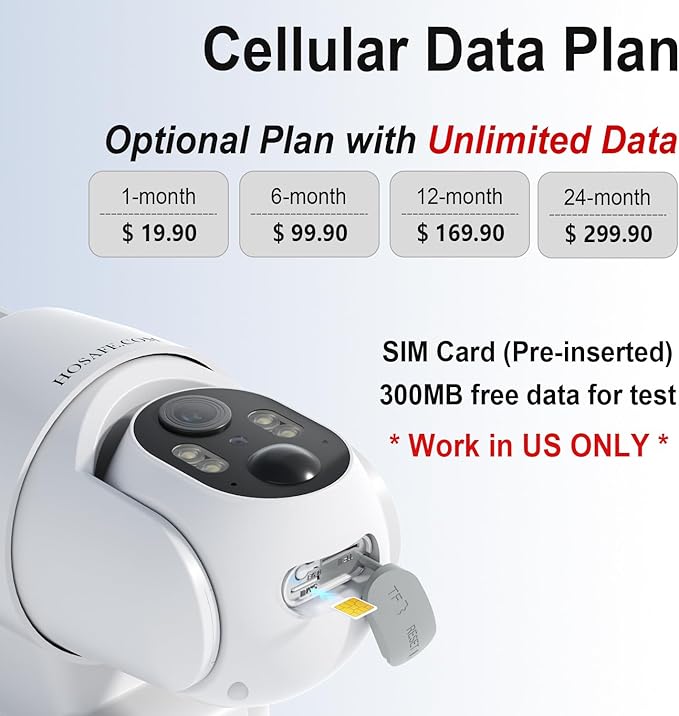 4G LTE Cellular Security Camera No Internet Needed, Solar No wifi Security Camera Outdoor Wireless With SIM Card Jobsite, 2K Color Night Version, 360 Live View, Motion Detection, 2-Way Audio