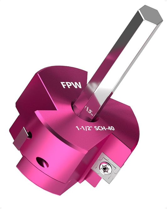 Original Design Patent Triple Inserts 1-1/2 Inch PVC Pipe Reamer, PVC Fitting Saver, Pipe Tools for Schedule 40