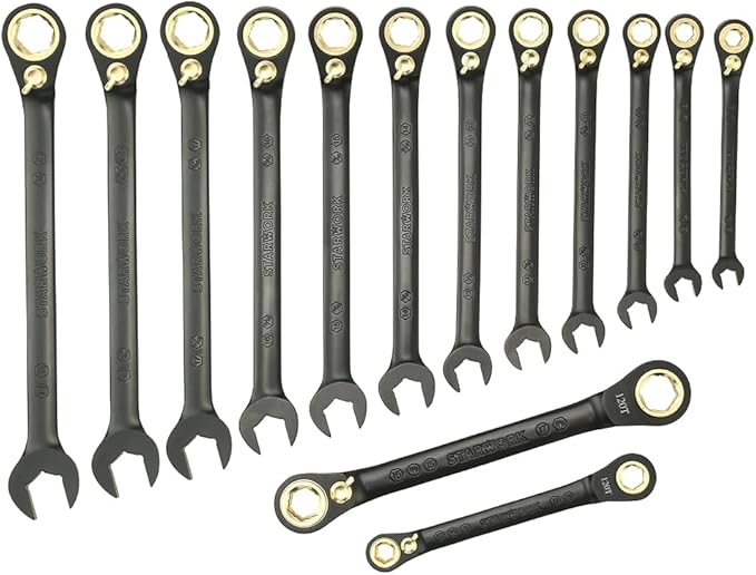 TRUE MECHANIC 305-Piece Mechanics Tool Set, 120T, 2-IN-1 Reversible Ratcheting Wrench, Professional Metric Set