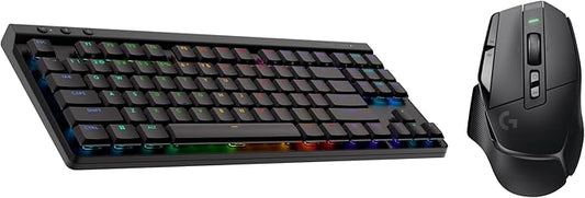 Logitech G502 X LIGHTSPEED Wireless Gaming Mouse & G515 LIGHTSPEED TKL Wireless Gaming Keyboard, Fully Programmable RGB Low-Profile Keyboard & Mouse Combo PC/Mac - Black