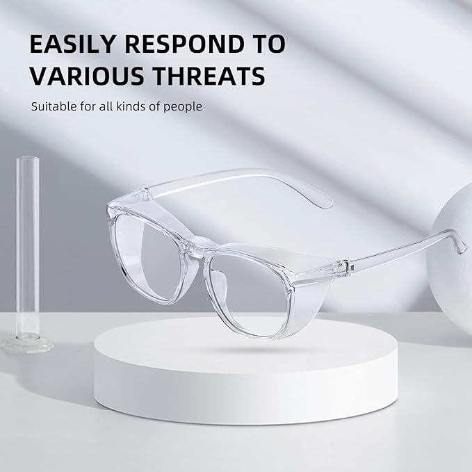 JING LEI Safety Glasses Goggles Anti-Fog UV400 Dust Protection Fashionable Pollen Glasses Lab Goggles for Women & Men