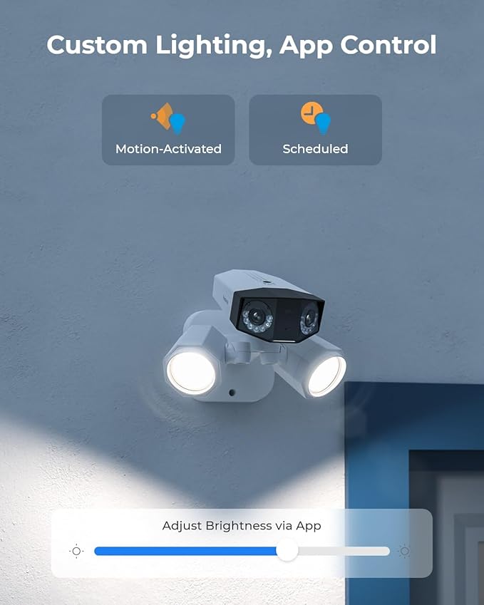 REOLINK 4K Dual-Lens Floodlight Security Camera, Outdoor PoE IP Camera with 180° Ultra-Wide Angle, 1800 Lumen Floodlight, Human/Vehicle/Pet Detection, Two Way Talk, Waterproof, Duo Floodlight PoE