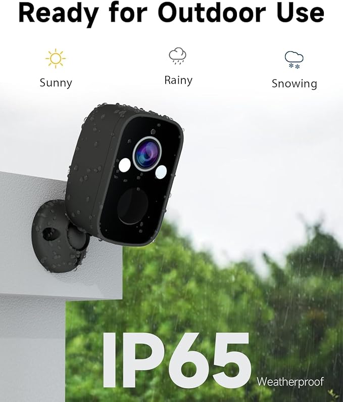 4PCs Security Cameras Wireless Outdoor, 5MP WiFi Security Camera for Home with AI Detection, Spotlight Siren, Battery Powered Camera with Color Night Vision, 2-Way Talk, Cloud/SD, Work with Alexa