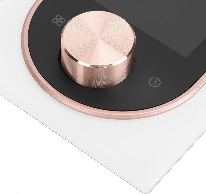 Smart Color Thermostat for Electric Heater LCD Programmable Touchscreen Control for Home Hotel Office with APP, ABS Aluminum Alloy Material (#3)