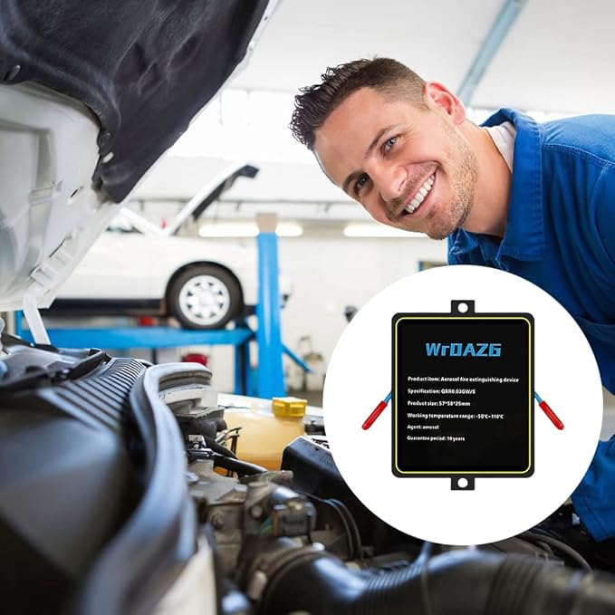 Light and small automatic fire extinguisher, environmentally friendly and clean, car fire extinguisher, automatic fire extinguisher, suitable for electric box, ship cabin, car, ABCEF fire extinguisher