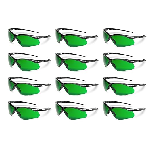 Jackson Safety SG Safety Glasses - Eye Protection for Men & Women - ANSI Z87.1 - Pack of 12 (Multiple Styles)