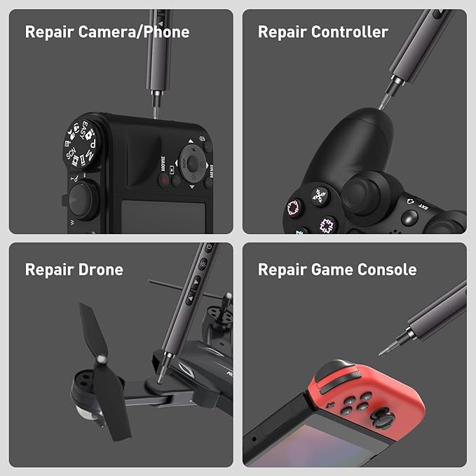 Electric Screwdriver Set, 97 in 1 Mini Cordless Precision Screwdriver, Digital display, Anti-slip Handle, LED Lighting, Dual-speed Adjustment, Long Battery Life, Covers All Work Scenarios