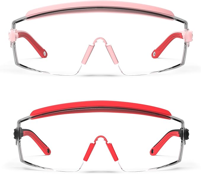Anti Fog Safety Glasses Safety Goggles Over Glasses Protective Glasses with Anti Scratch Lenses Adjustable
