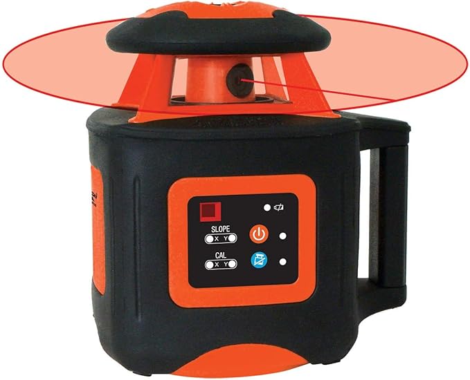 Johnson Level & Tool 40-6541 High Accuracy Dual Slope Rotary Laser System, Red, 1 ‎Kit