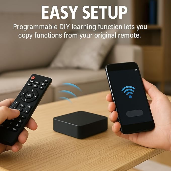 IR RF Smart Hub, Wi-Fi Universal Remote for TV, AC, Alexa, Google Home