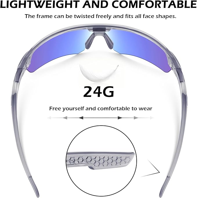 OXG 12 Pack Safety Glasses for Men Women, ANSI Z87.1 Safety Goggles Impact Resistant Protective Eyewear for Work, Outdoor