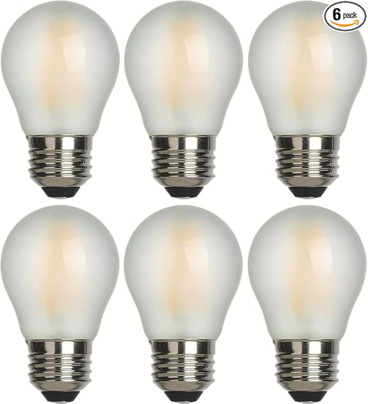 AMDTU Vintage Edison LED Bulb 60W E26 Standard Base 4000K bright White Dimmable G45 Globe 60 watt Round Neutral White Glow Lightbulb Provides a Bright Ambiance Ideal for Room