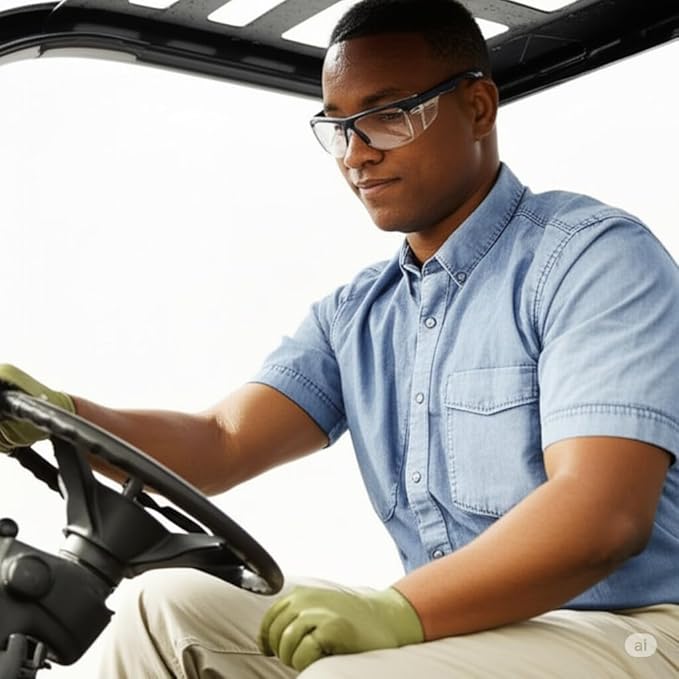 HORUS - Safety Glasses Protective Eyewear for Men and Women - ANSI z87.1 Safety Glasses - Impact Resistant, Comfortable Eye Protection for Industrial, Construction, Consumer, and Sports