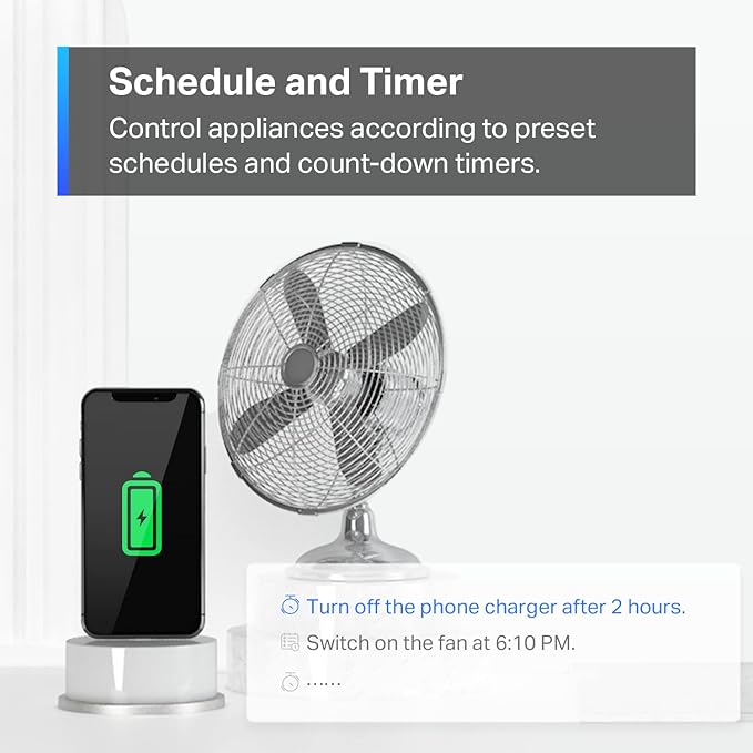 TP-Link Tapo Matter Compatible Smart Plug Mini, Compact Design, 15A/1800W Max, Super Easy Setup, Works with Apple Home, Alexa & Google Home, UL Certified, 2.4G Wi-Fi Only, White, Tapo P125M