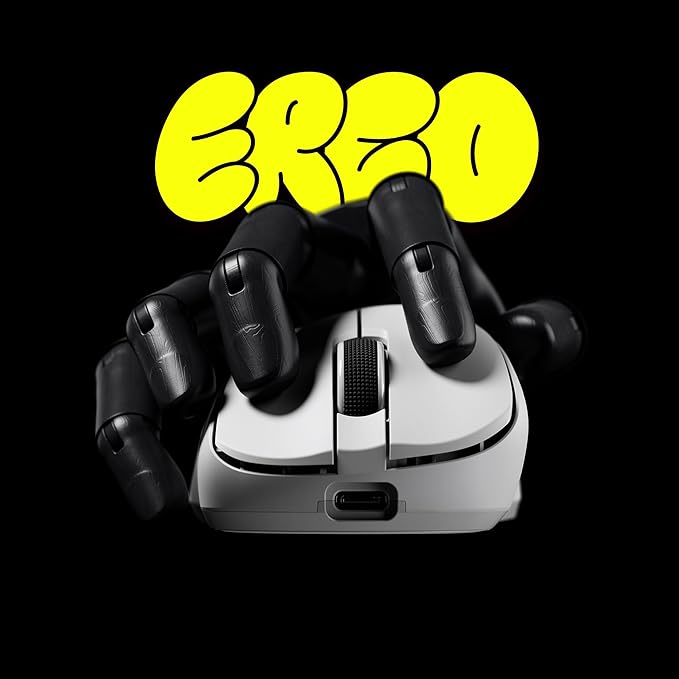 Pulsar Gaming Gears Xlite Crazylight Wireless Gaming Mouse, Ultra Lightweight 1.45 oz (41g), Optical Switch, 32000 DPI, 750 IPS, XS-1 Sensor, 8k Compatible (Uyuni White)