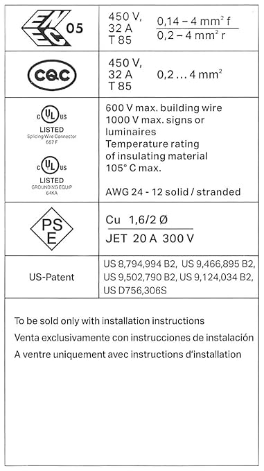 WAGO 221 Lever-Nuts 36pc Compact Splicing Wire Connector Assortment. Includes 221-412, 221-413, 221-415