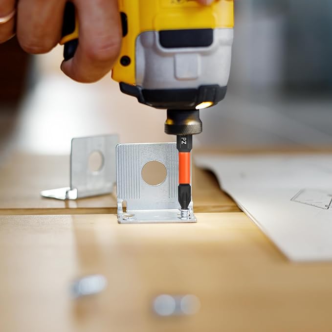 Pro PZ2 Screwdriver Bit Set - Pozi Screwdriver 10 Pieces, 50mm Length, 1/4" Hex Shank Bit Assortment, with Storage Box