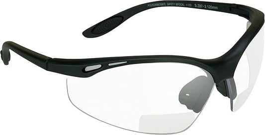 proSPORT Bifocal sunglass Safety Reader Z87 Wrap Around No Slip Grip +1.50 +2.00 +2.50 +3.00