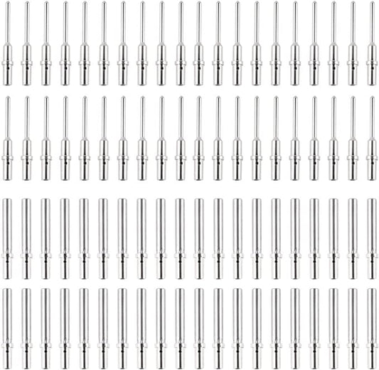 JRready ST6260 DTM Series Connector Closed Barrel Terminals Kit Size 20 Solid Contacts 40 PCS Male 0460-202-20141 and 40 PCS Female 0462-215-20141 for Deutsch 22-20 Awg Barrel Connector