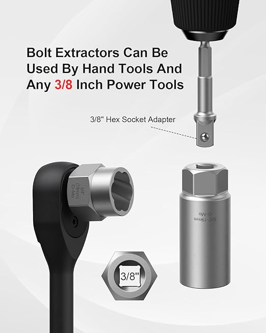 Kolvoii Screw Extractor Set & Bolt Extractor Kit, Stripped Lug Nut Remover Set, 67 Pcs Easy Out Bolt Extractor Set for Rusted, Rounded, Damaged Nuts, Screws, Bolts, 35#CR-MO 6542/4341 HSS Steel Cobalt