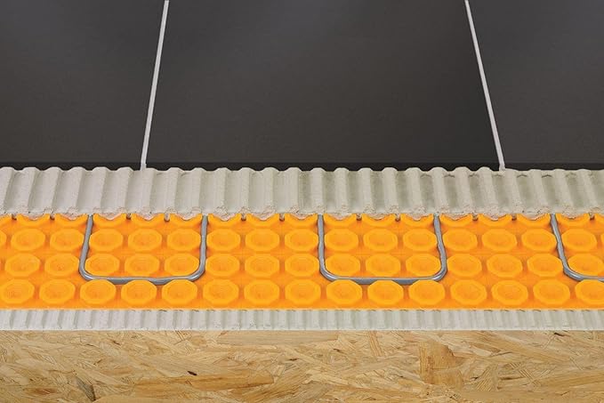 All-in-one Electric Radiant Floor Heating Kit 38 Sq Ft 120V with Smart WiFi Programmable Touchscreen Thermostat, Heating Uncoupling Membrane, Underfloor Heating Cable