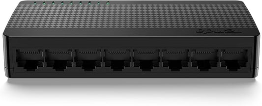 Tenda SG108, 8 Port Gigabit Switch, Unmanaged Home Ethernet Switch, Office Ethernet Splitter, Plug & Play, Plastic Case, Desktop/ Wall-Mount, Fanless Quiet, Limited Lifetime Protection