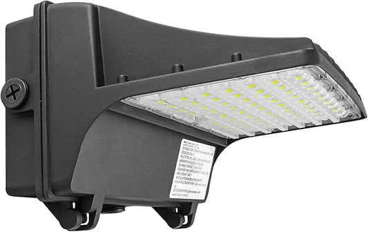 OSTEK 120W/100W/80W/60W Power Selectable LED Wall Pack Light with Photocell Full Cut-Off 16000LM 5000k, Outdoor Area Full Cutoff Wall Pack led Fixture IP65, UL, DLC