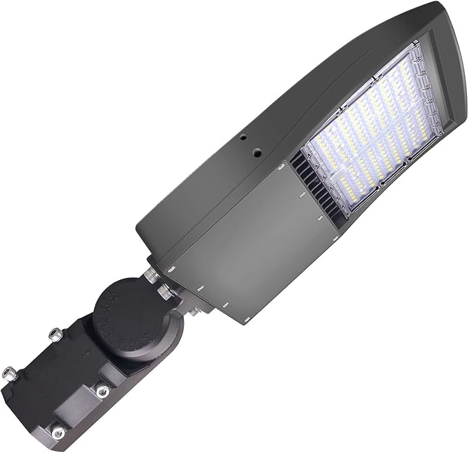 OSTEK LED Shoebox Street Lights 150W LED Parking Lot Pole Lighting 21000LM Waterproof Outdoor Commercial Area Road Lighting 4000K 100-277V DLC UL