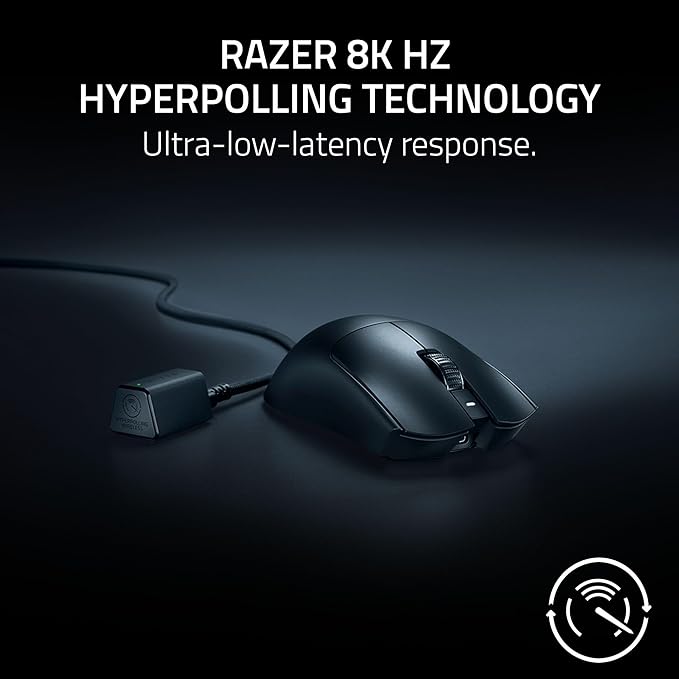 Razer Viper V3 Pro Wireless Esports Gaming Mouse: Symmetrical - 54g Lightweight - 8K Polling - 35K DPI Optical Sensor - Gen3 Optical Switches - 8 Programmable Buttons - 95 Hr Battery - Black