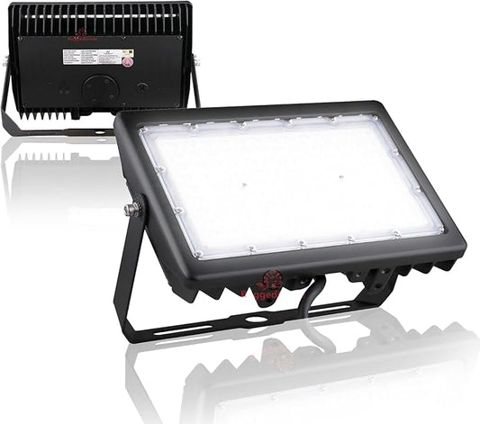 RuggedGrade 90W LED Flood Light | Kivo Series | 11,250 Lumens | 5000K Daylight | Outdoor Waterproof Security Light | Flood Mount Bracket | DLC 5.1 Premium