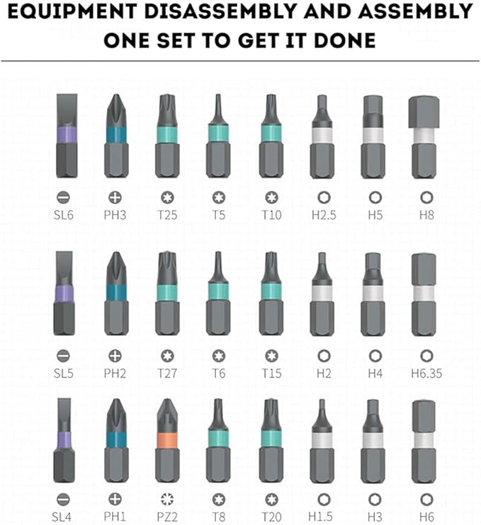 Duke Rs1 24-In-1 Multi-Function Ratchet Screwdriver Set, 24 In 1 Magnetic Ratchet Screwdriver Set, With Multifunctional Reversible High Torque Drive Handle, Portable Storage, Labor-Saving Design (1)